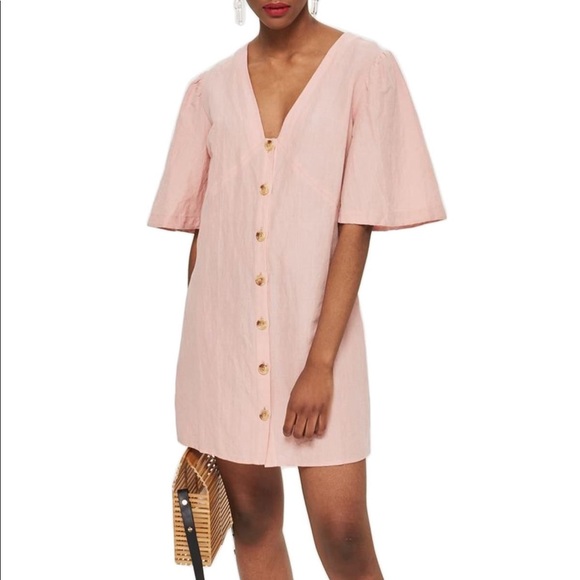 topshop angel sleeve dress